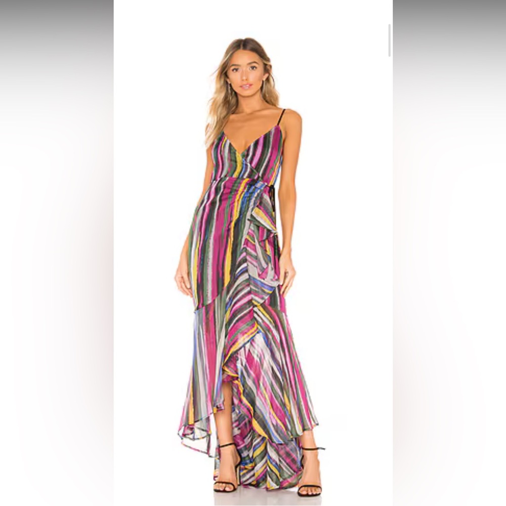 Michael Costello x revolve atonement wrap dress